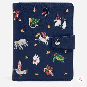 Vera Bradley RFID Passport Wallet Snow Globe Motifs Christmas Holiday NWT